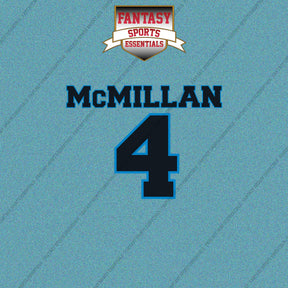 2026 Carolina Panthers Name and Number Car Decals