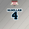 2026 Carolina Panthers Name and Number Magnets