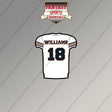 2026 Chicago Bears Away Jersey Magnets