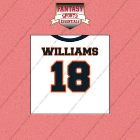 2026 Chicago Bears Away Jersey Wall Art Prints