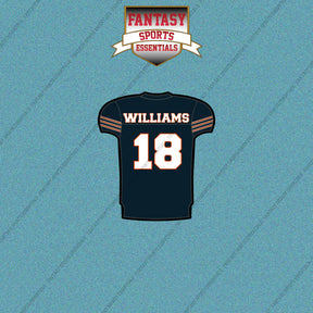 2026 Chicago Bears Home Jersey Car Decals