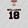 2026 Chicago Bears Name and Number Glossy Stickers