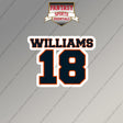 2026 Chicago Bears Name and Number Magnets