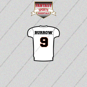 2026 Cincinnati Bengals Away Jersey Glossy Stickers