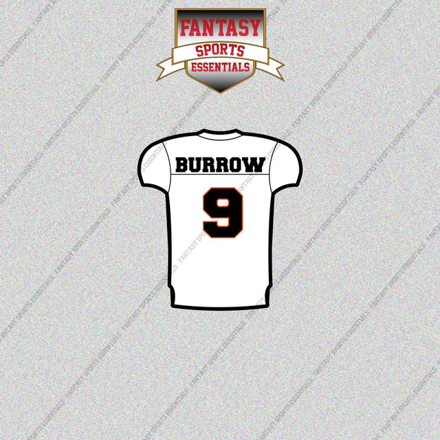 2026 Cincinnati Bengals Away Jersey Glossy Stickers