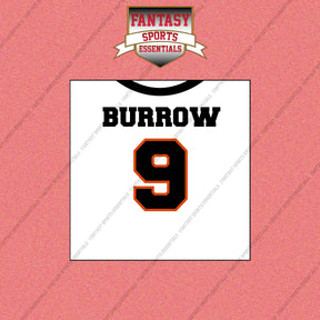 2026 Cincinnati Bengals Away Jersey Wall Art Prints