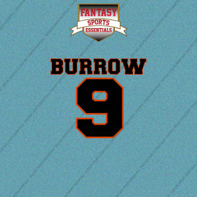 2026 Cincinnati Bengals Name and Number Car Decals