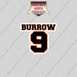 2026 Cincinnati Bengals Name and Number Glossy Stickers