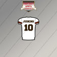 2026 Cleveland Browns Away Jersey Magnets