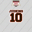 2026 Cleveland Browns Name and Number Glossy Stickers