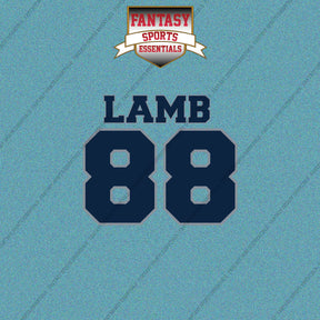 2026 Dallas Cowboys Name and Number Car Decals