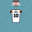 2026 Denver Broncos Away Jersey Car Decals