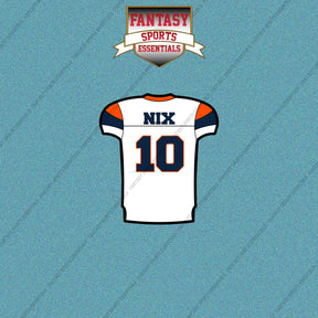 2026 Denver Broncos Away Jersey Car Decals