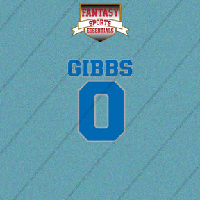 2026 Detroit Lions Name and Number Car Decals