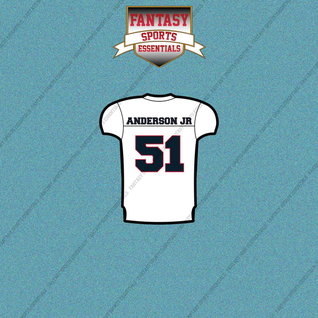 2026 Houston Texans Away Jersey Car Decals