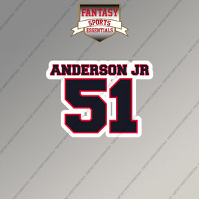 2026 Houston Texans Name and Number Magnets