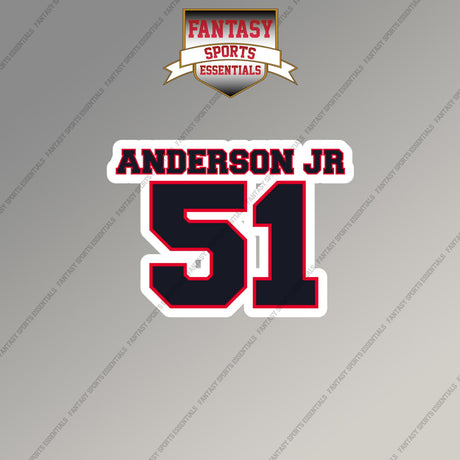 2026 Houston Texans Name and Number Magnets
