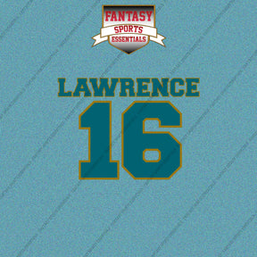 2026 Jacksonville Jaguars Name and Number Car Decals