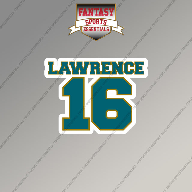 2026 Jacksonville Jaguars Name and Number Magnets
