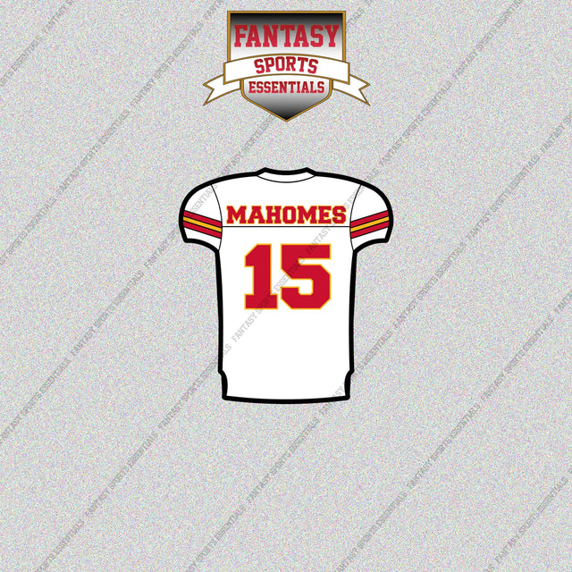 2026 Kansas City Chiefs Away Jersey Glossy Stickers