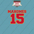 2026 Kansas City Chiefs Name and Number Car Decals