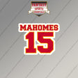 2026 Kansas City Chiefs Name and Number Magnets