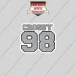 2026 Las Vegas Raiders Name and Number Glossy Stickers
