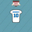 2026 Los Angeles Chargers Away Jersey Car Decals