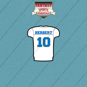 2026 Los Angeles Chargers Away Jersey Car Decals