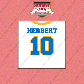 2026 Los Angeles Chargers Away Jersey Wall Art Prints
