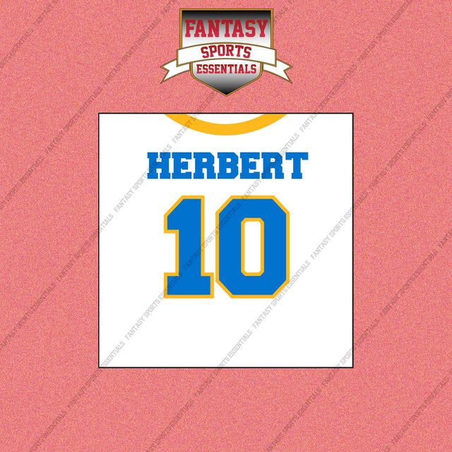 2026 Los Angeles Chargers Away Jersey Wall Art Prints