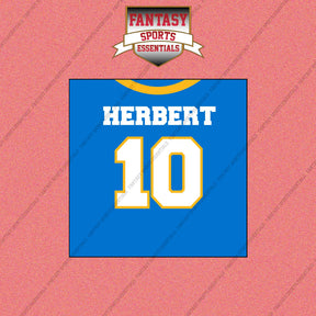 2026 Los Angeles Chargers Home Jersey Wall Art Prints
