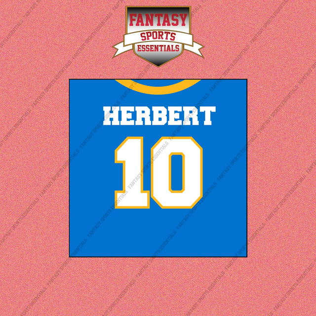 2026 Los Angeles Chargers Home Jersey Wall Art Prints