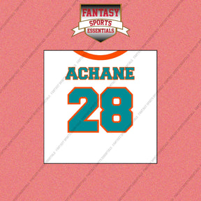 2026 Miami Dolphins Away Jersey Wall Art Prints
