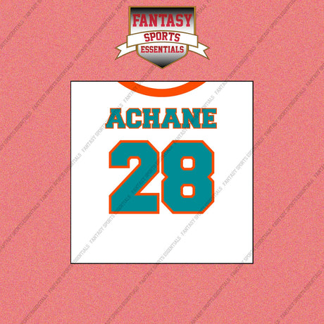 2026 Miami Dolphins Away Jersey Wall Art Prints