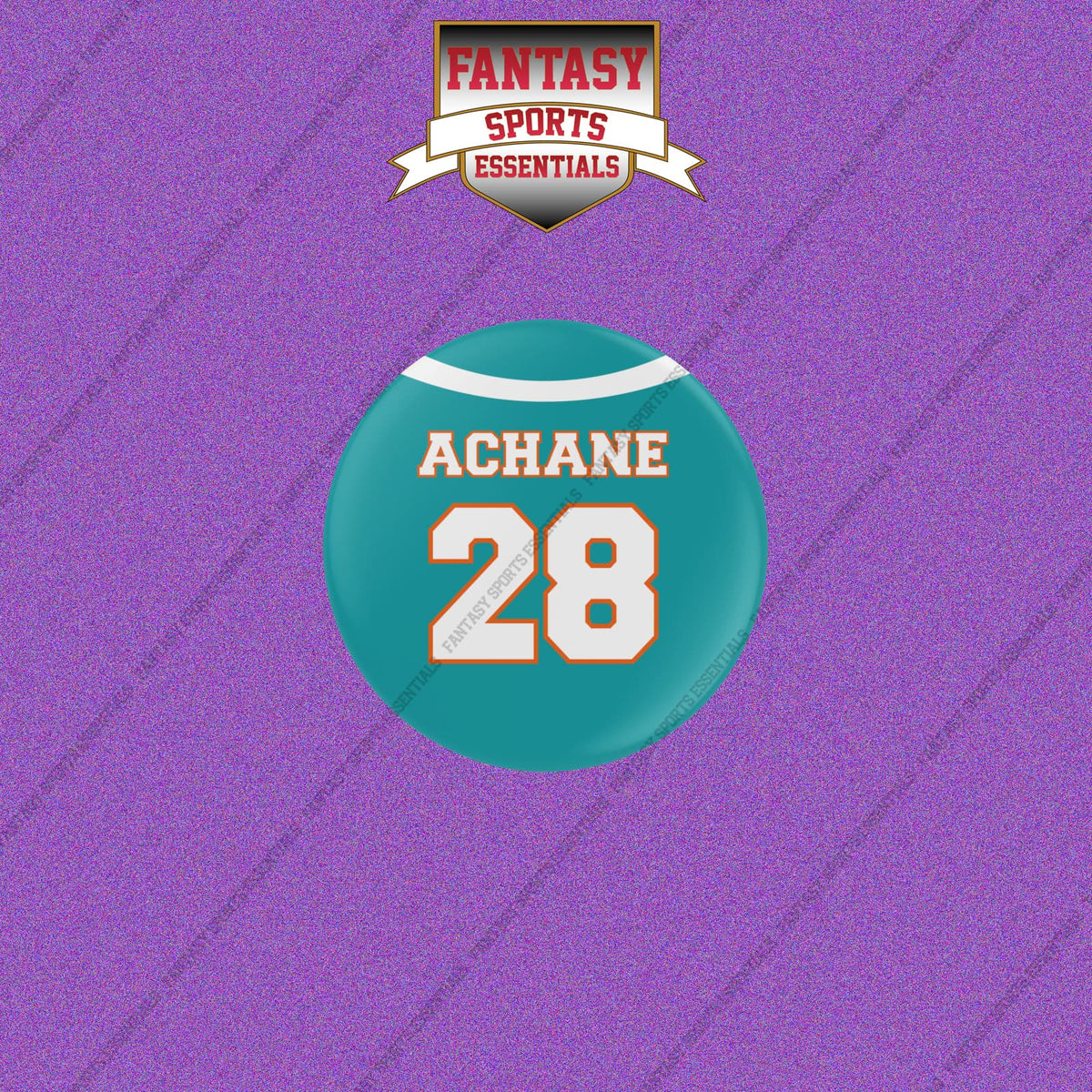 2026 Miami Dolphins Home Jersey Buttons
