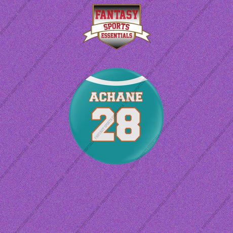 2026 Miami Dolphins Home Jersey Buttons