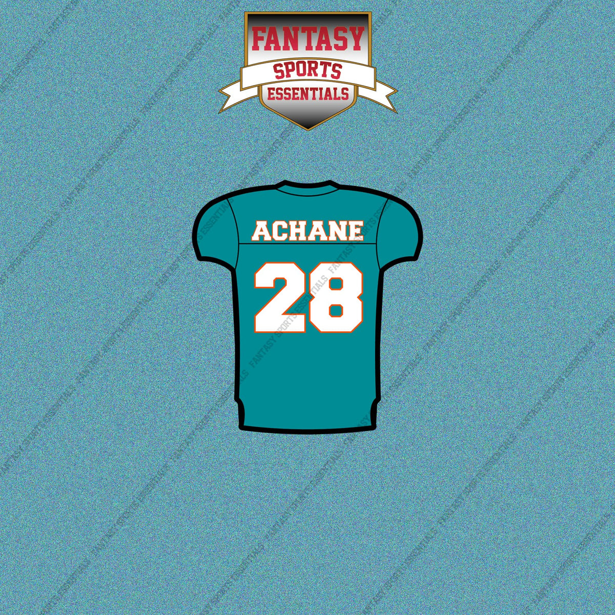 2026 Miami Dolphins Home Jersey Car Decals