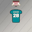2026 Miami Dolphins Home Jersey Magnets