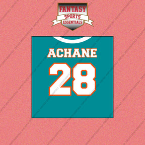 2026 Miami Dolphins Home Jersey Wall Art Prints