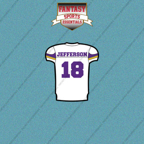 2026 Minnesota Vikings Away Jersey Car Decals