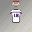 2026 Minnesota Vikings Away Jersey Magnets