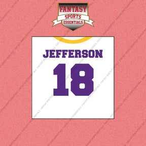 2026 Minnesota Vikings Away Jersey Wall Art Prints