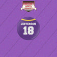 2026 Minnesota Vikings Home Jersey Buttons