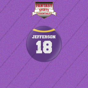 2026 Minnesota Vikings Home Jersey Buttons