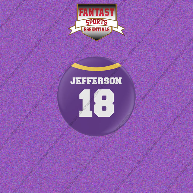 2026 Minnesota Vikings Home Jersey Buttons