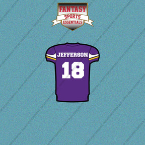 2026 Minnesota Vikings Home Jersey Car Decals