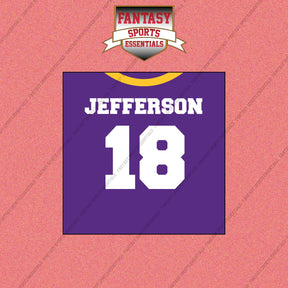 2026 Minnesota Vikings Home Jersey Wall Art Prints