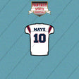 2026 New England Patriots Away Jersey Car Decals
