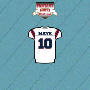 2026 New England Patriots Away Jersey Car Decals